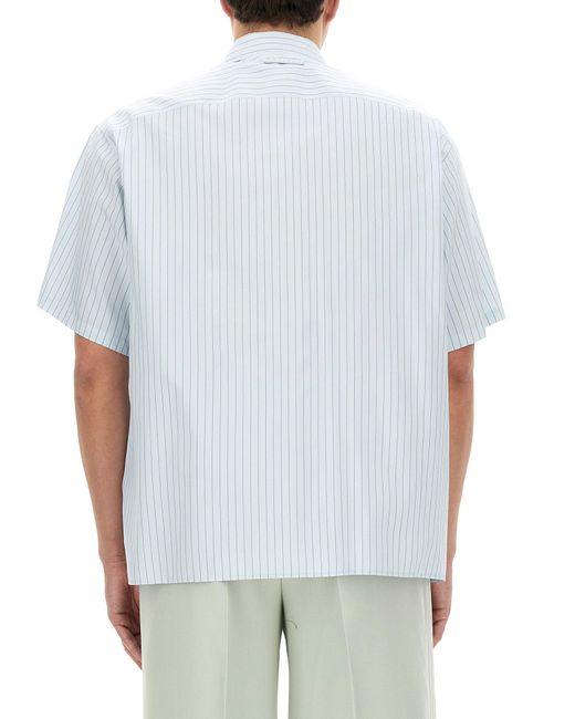 Camicia A Righe di Lanvin in White da Uomo