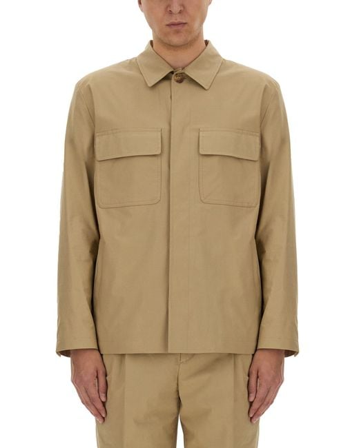 Lardini Natural Shirt Jacket for men