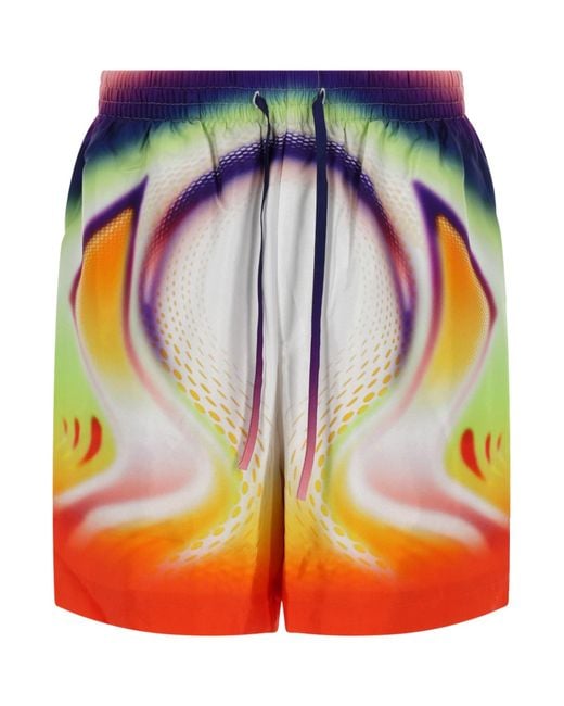 Casablanca Multicolor Abstract Shorts for men