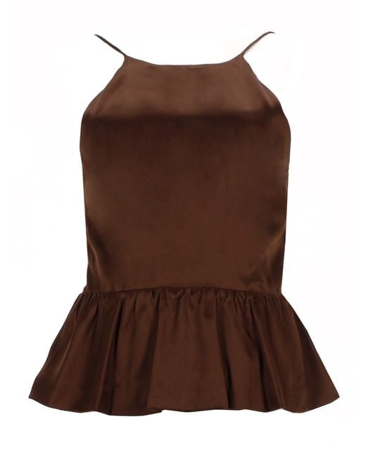 THE GARMENT Brown Top "Catia"