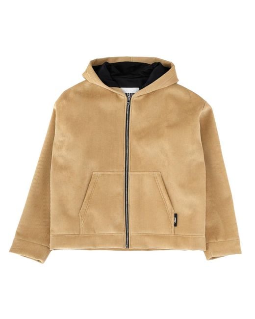 MSGM Natural Textured Hood Jacket