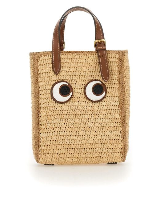 Anya Hindmarch Natural "Eyes" Tote Bag