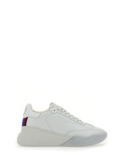 Stella McCartney White Diamond Effect Crystal Loop Sneaker