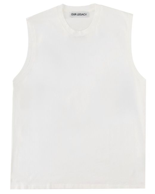Our Legacy White Classic Cotton Top For for men