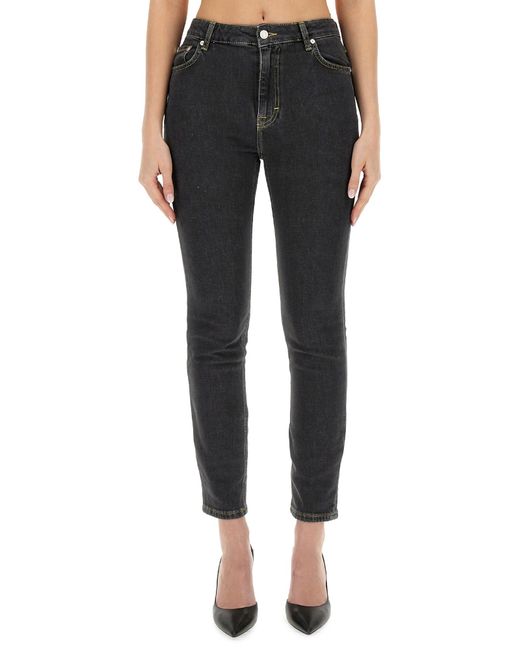 Moschino Black Skinny Mid Rise Jeans