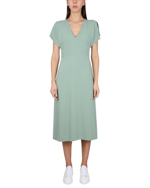 Boss Green V-Neck Dress