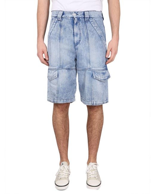 Isabel Marant Blue Bermuda Timy for men