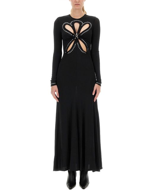 Rabanne Black Second Skin Effect Long Dress
