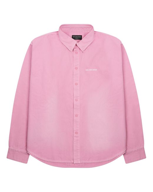 Balenciaga Pink Shirt With Logo