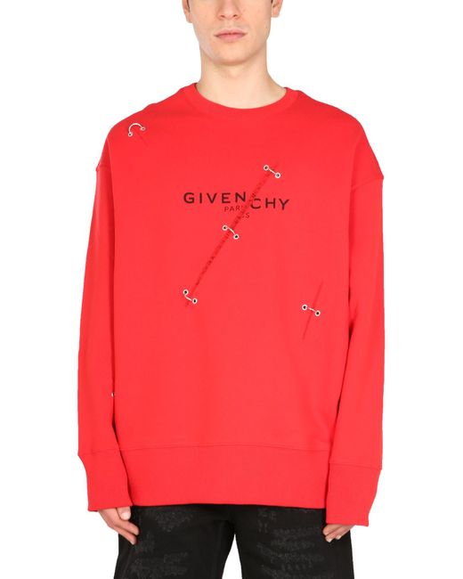 red givenchy sweatshirt mens