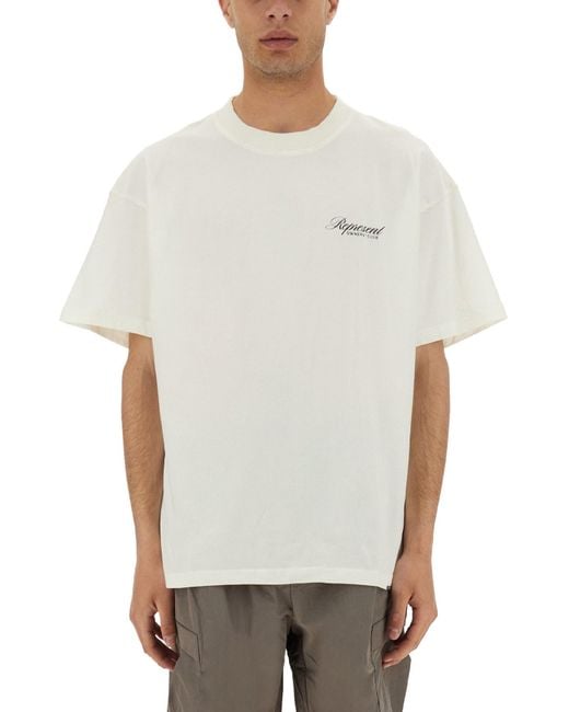 Represent White Owners Club Script" T-Shirt for men