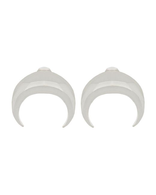 MARINE SERRE Metallic "Moon" Earrings