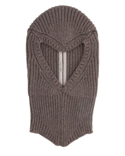 Rick Owens Gray Balaclava "Porterville" for men