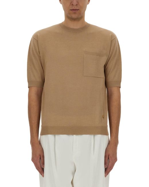 Moschino Natural Crew Neck Sweaters for men