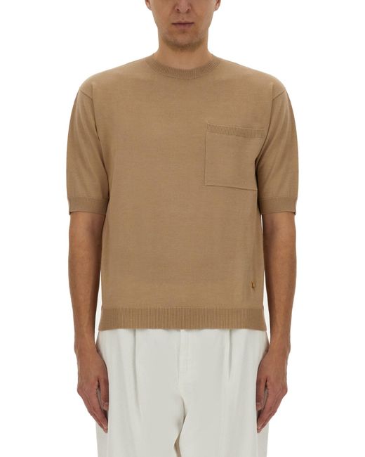 Moschino Natural Wool And Silk Sweater for men