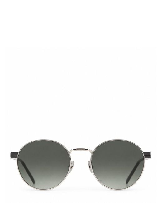 Saint Laurent Gray Occhiale Da Sole Con Logo