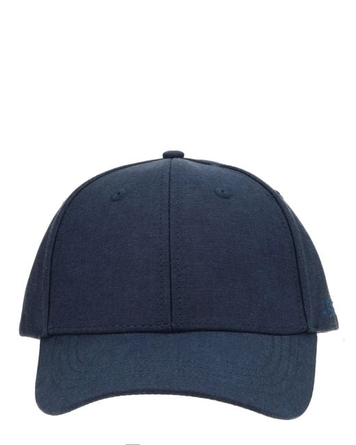 Aspesi Blue Cotton Hat for men