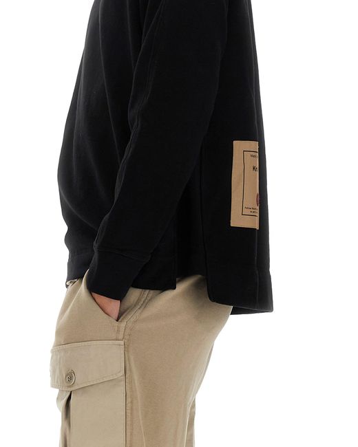 Felpa Con Logo di C P Company in Black da Uomo