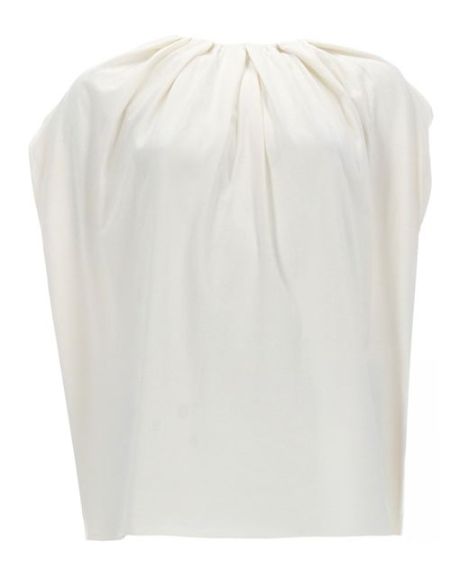 Nude White Top