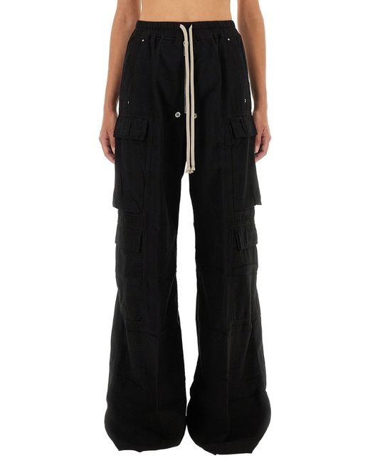 Rick Owens Black "Double Cargo Jumbo Belas" Pants
