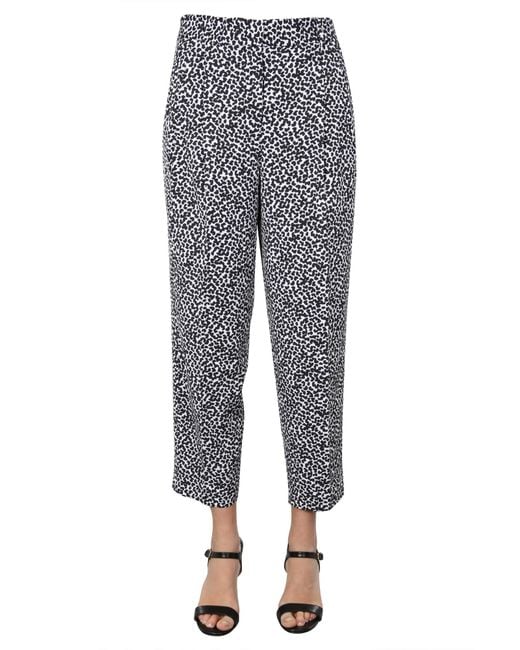 MICHAEL Michael Kors Gray Straight Fit Pants With Belt