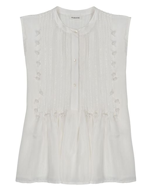 P.A.R.O.S.H. White P. A.R. O.S. H. Blusa