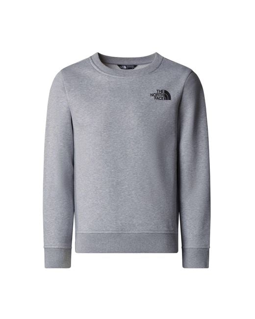 The North Face Gray T Shirt With "Crew" Logo