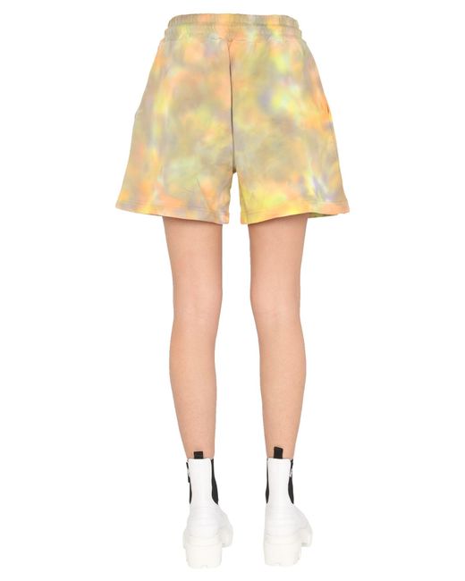 Shorts donna altri materiali di MSGM in Yellow