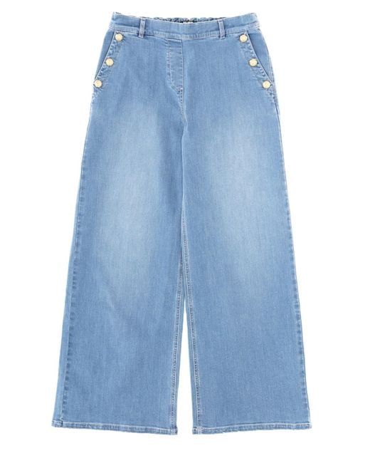 Balmain Blue Pantaloni
