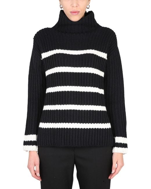 Stefano Mortari Black Turtleneck Shirt