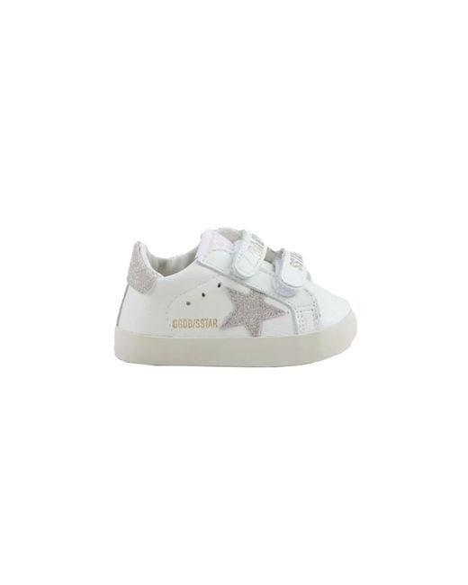 Golden Goose Deluxe Brand White "Glitter Star" Sneaker