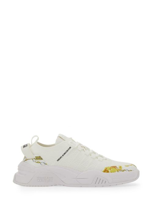 Versace Jeans Couture White Sneaker With Logo
