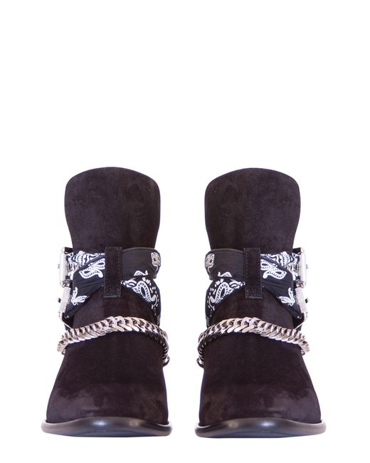 STIVALETTO BANDANA IN SUEDE da Uomo di Amiri in Nero | Lyst
