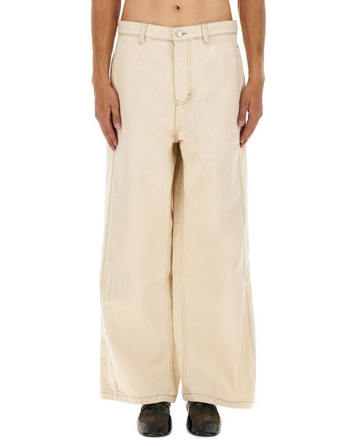AMI Natural Jeans Wide Fit for men