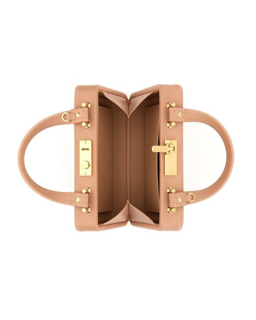 Borsa "Valì" di Gianvito Rossi in Natural