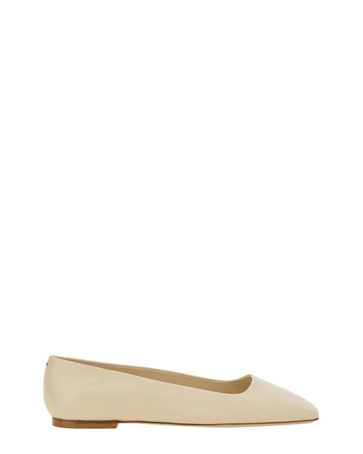 Aeyde Natural Dancer "Crazy" Pointed Toe Leather Flats