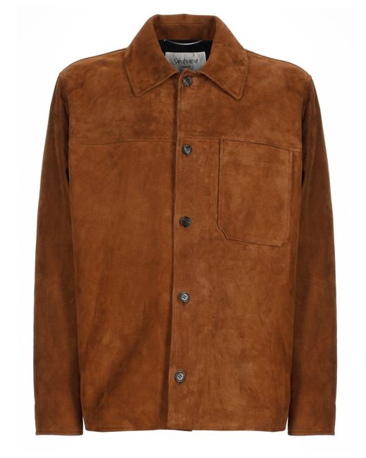 Saint Laurent Brown Overshirt for men
