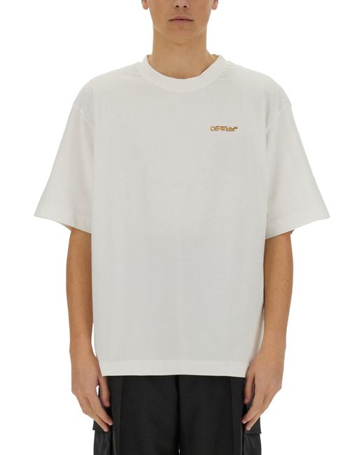 Off-White c/o Virgil Abloh Gray Skate T-Shirt for men
