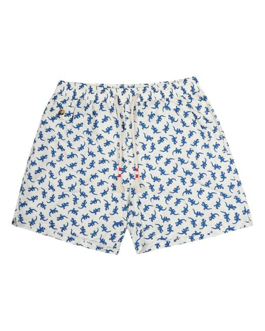 Mc2 Saint Barth Blue Costume Da Bagno "Lighting" for men