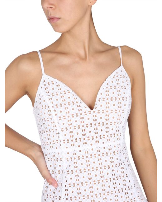 ABITO EYELET IN COTONE di Michael Kors in White