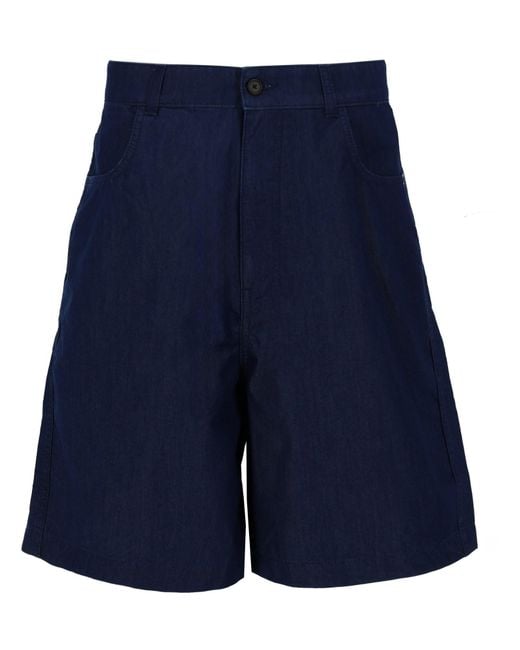 Givenchy Blue Tailored Cotton-Blend Shorts for men