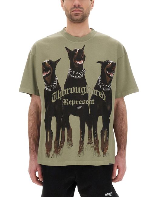 Represent Green "Thoroughbred" T-Shirt for men