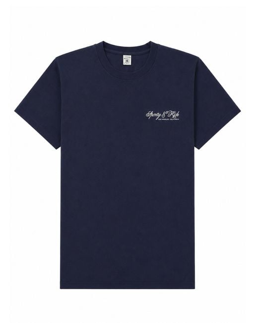 Sporty & Rich Blue T-Shirt "International"
