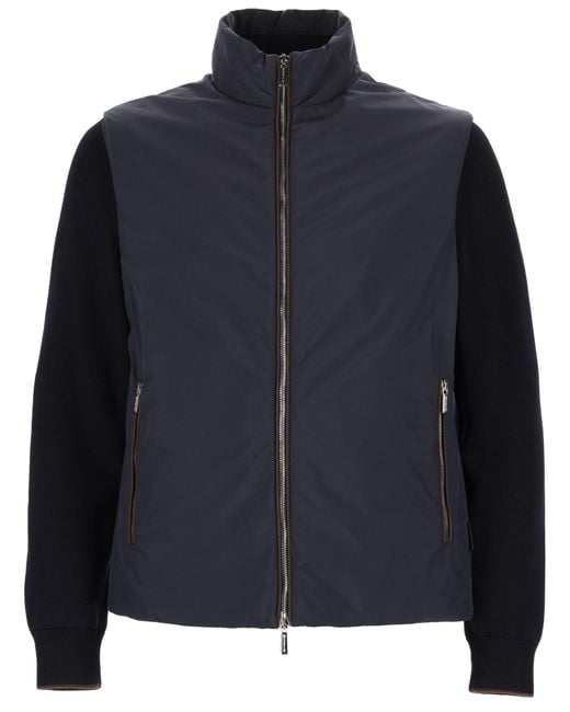 Moorer Blue "Evan H Stp" Jacket for men