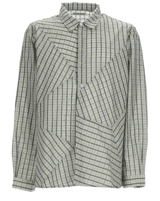 YMC Gray Camicia "Substance" for men
