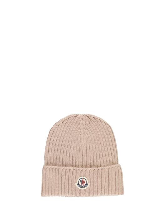Moncler Multicolor Logo Beanie Hat