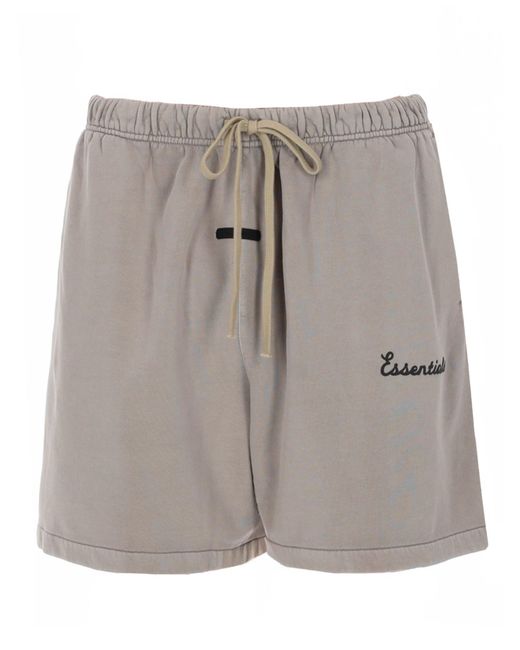 Fear Of God Gray Shorts "Training" for men