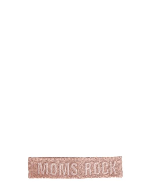 LABEL K Pink Braided Fabric Bracelet