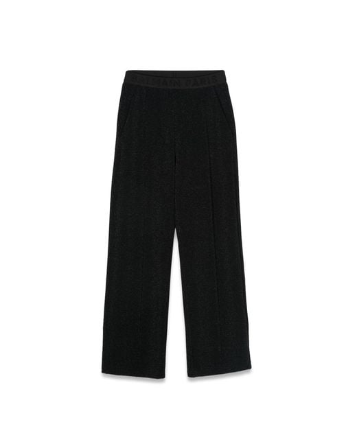 Balmain Black Jersey Pants