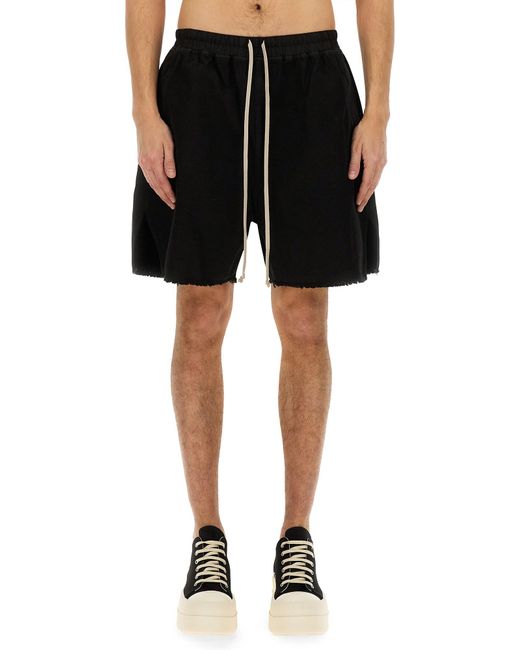 Rick Owens Black Zippered Boxer Shorts for men